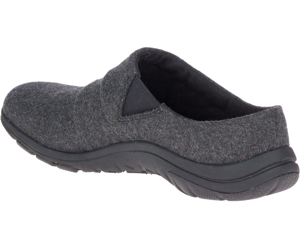 Merrell Slip Ons Damskie Czarne - Dassie Stitch Slide Wool - 563420-KRO